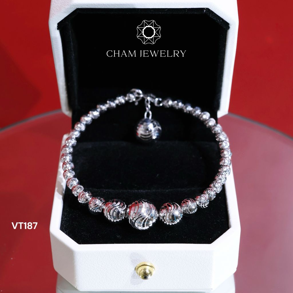 Vòng Tay CHAM JEWELRY VT187, Vòng Bi 10.0mm (Barcode TVC15)