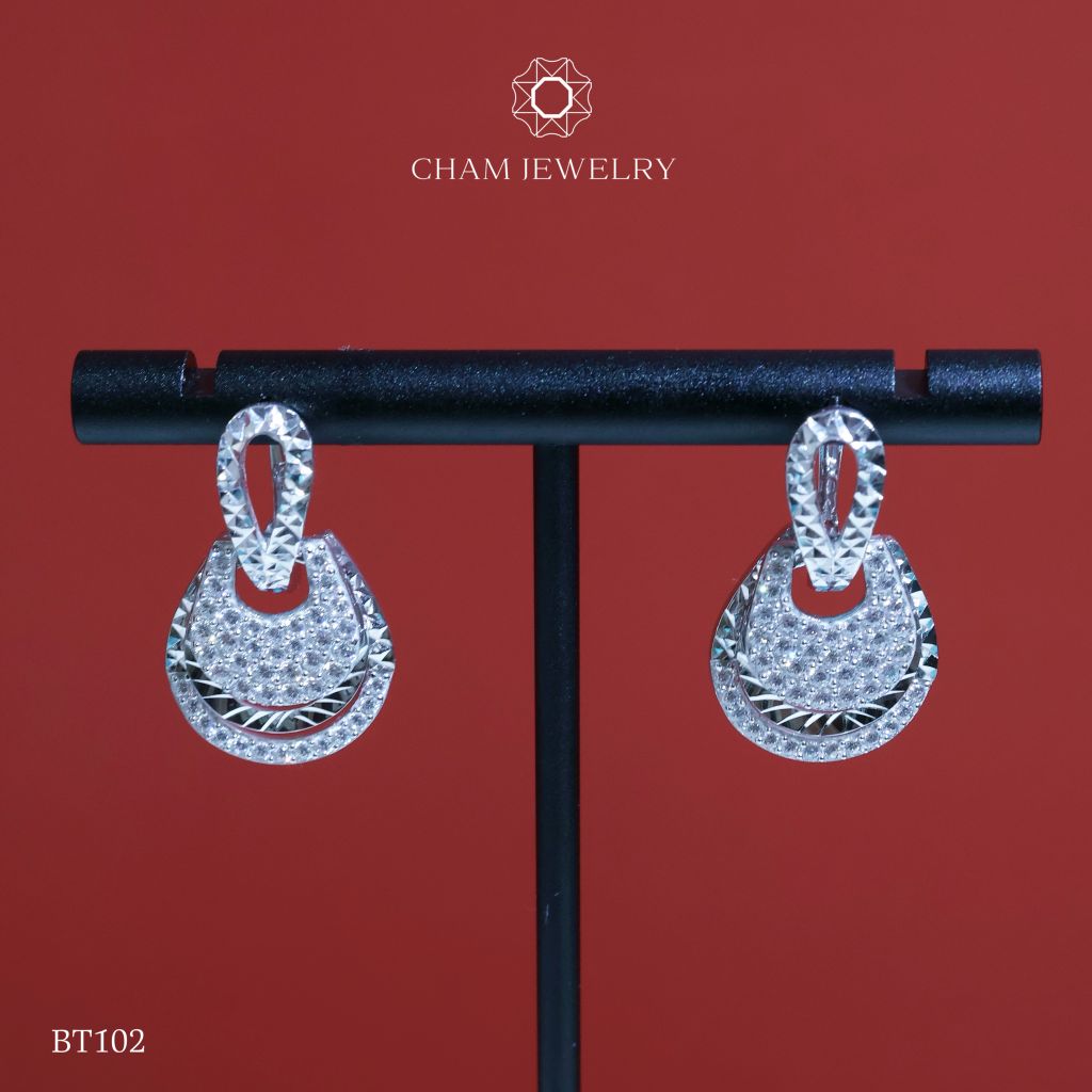 Hoa Tai BT102 CHAM JEWELRY (Barcode TBT772).