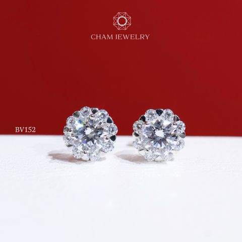 Hoa Tai BV152 CHAM JEWELRY, Chủ 5.0mm (Barcode TBV28).