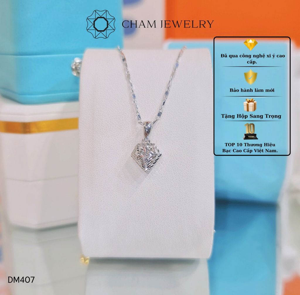 Dây Và Mặt MK407-DK61 45cm CHAM JEWELRY, Mặt Kim Cương.