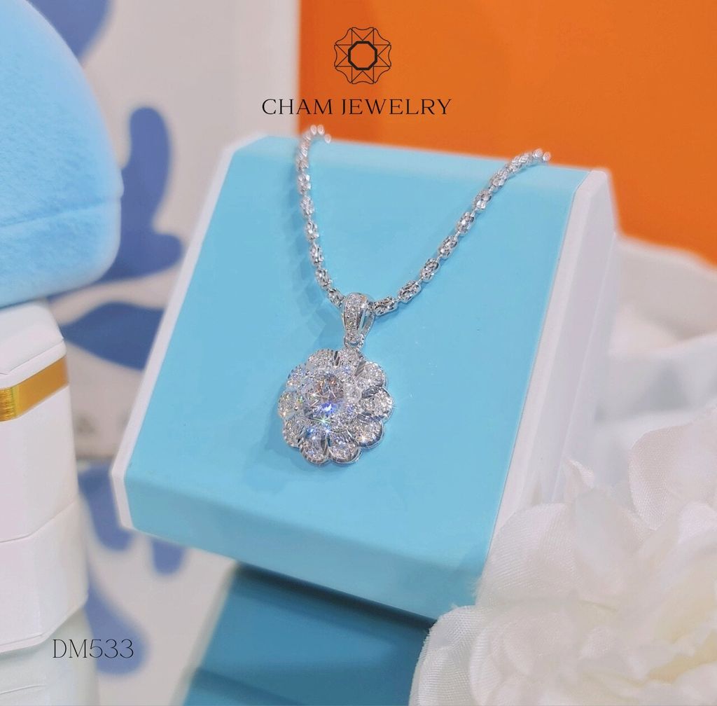 Dây Chuyền MK533-DK01 45cm CHAM JEWELRY, Chủ 6.5mm.