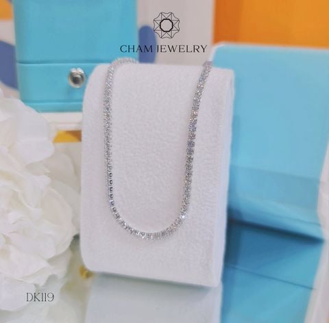 Dây Chuyền KP07 CHAM JEWELRY, Full Đá 2.0mm (Barcode CNDLM39).