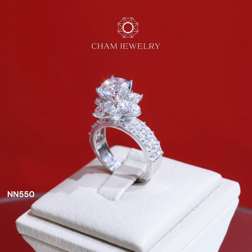 Nhẫn Nữ NN550 CHAM JEWELRY, Chủ 7.0mm (Barcode TNN1486)