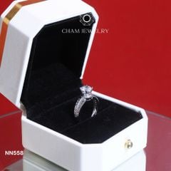Nhẫn Nữ NN558 CHAM JEWELRY, Chủ 6.5mm (Barcode TNN1517)