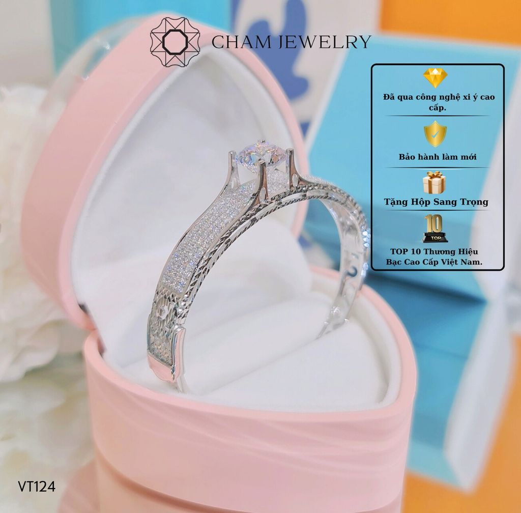 Vòng Tay CHAM JEWELRY VT124, Chủ 10mm (Barcode TVB137V).