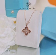 Dây Chuyền CHAM JEWELRY D51, Dây Liền Mặt Cỏ 4 Lá Cao Cấp (Barcode CXL50046).