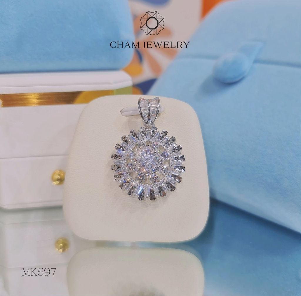 Mặt Dây Chuyền MK597 CHAM JEWELRY, Chủ 6.0mm (Barcode TMA1714).