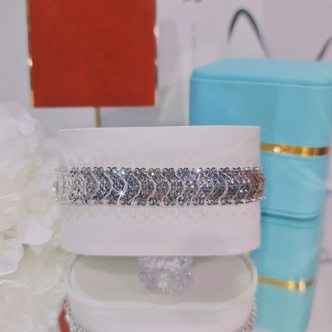 Lắc Tay CHAM JEWELRY LT139, Lắc Vảy Cá Bảng 12mm ( Barcode TLBC129).