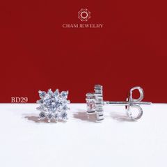 Hoa Tai BD29 CHAM JEWERLY , Chủ 4.0mm (Barcode TBD1189).