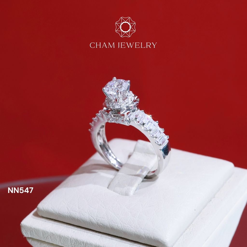 Nhẫn CHAM JEWELRY NN547, Chủ 5.5mm ( Barcode TNN1522).
