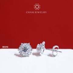 Hoa Tai BD213 CHAM JEWELRY , Chủ 4.0mm (Barcode TBD1174).