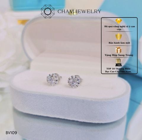 Hoa Tai CHAM JEWELRY BV109, Chủ 4.0mm.