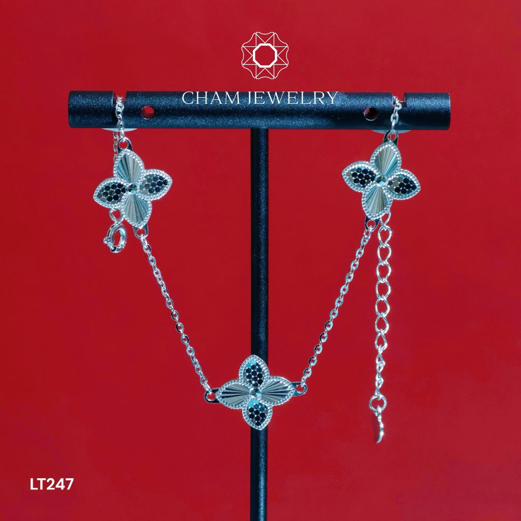 Lắc Tay LT247 CHAM JEWELRY, Free Size Bản 12.0mm ( Barcode CRT25)