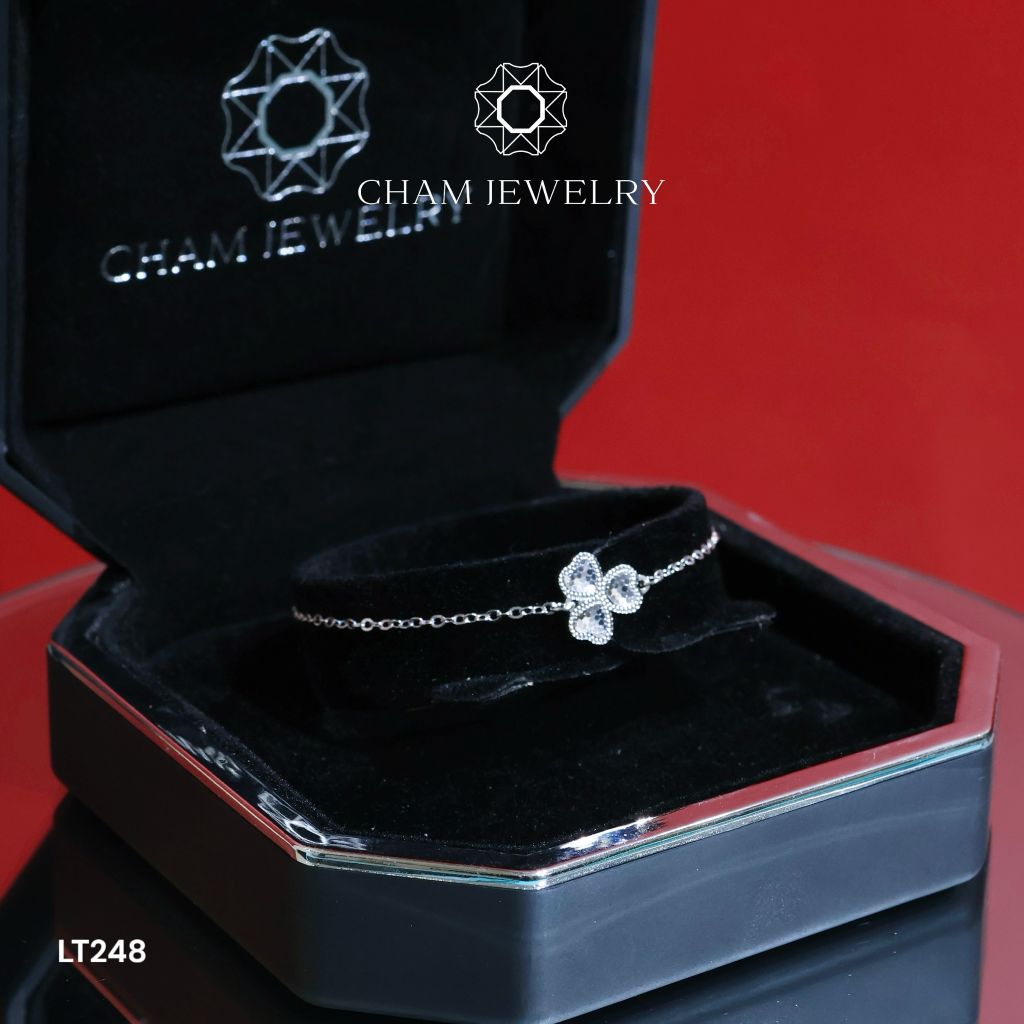 Lắc Tay LT248 CHAM JEWELRY, Free Size Bản 10.0mm ( Barcode CCTLT34)