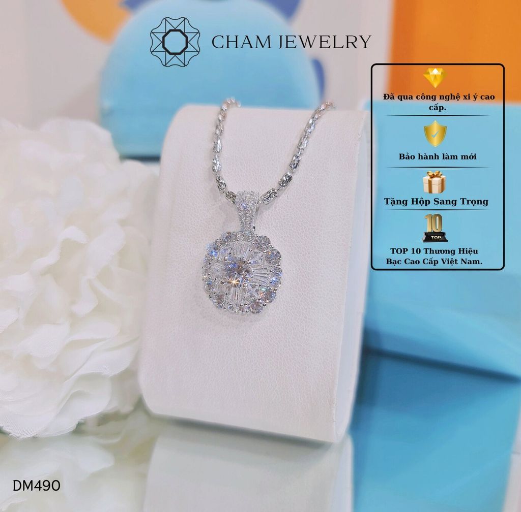 Dây Chuyền MK490-DK25 45cm CHAM JEWELRY, Chủ 6.0mm.