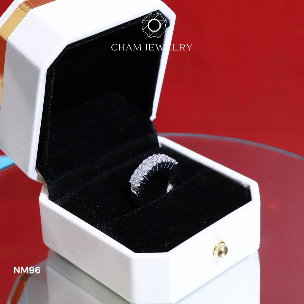 Nhẫn NM96 CHAM JEWELRY, Bản 4.5mm