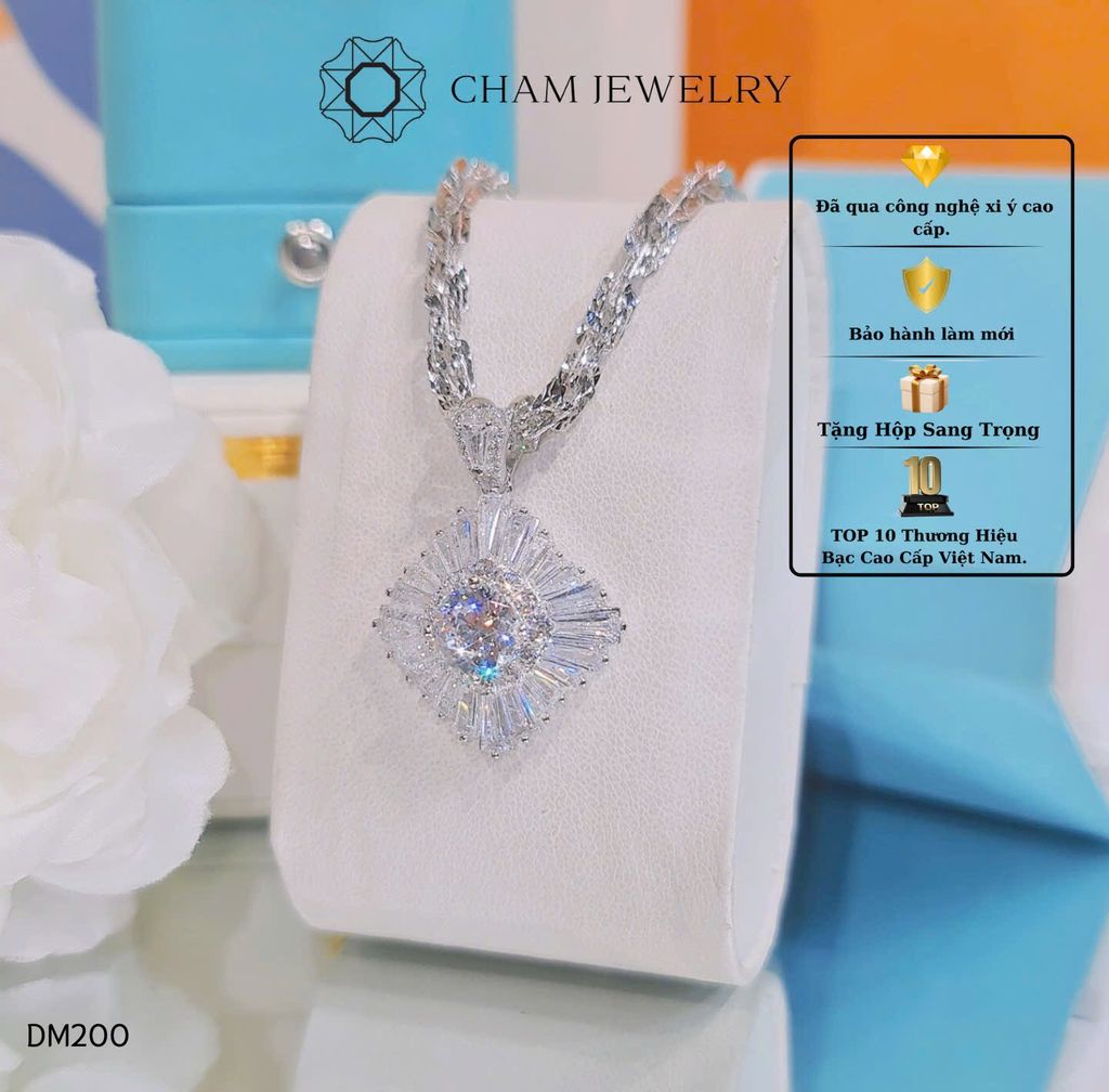 Dây Chuyền MK200-DX03 45cm CHAM JEWELRY, Chủ 7.5mm.