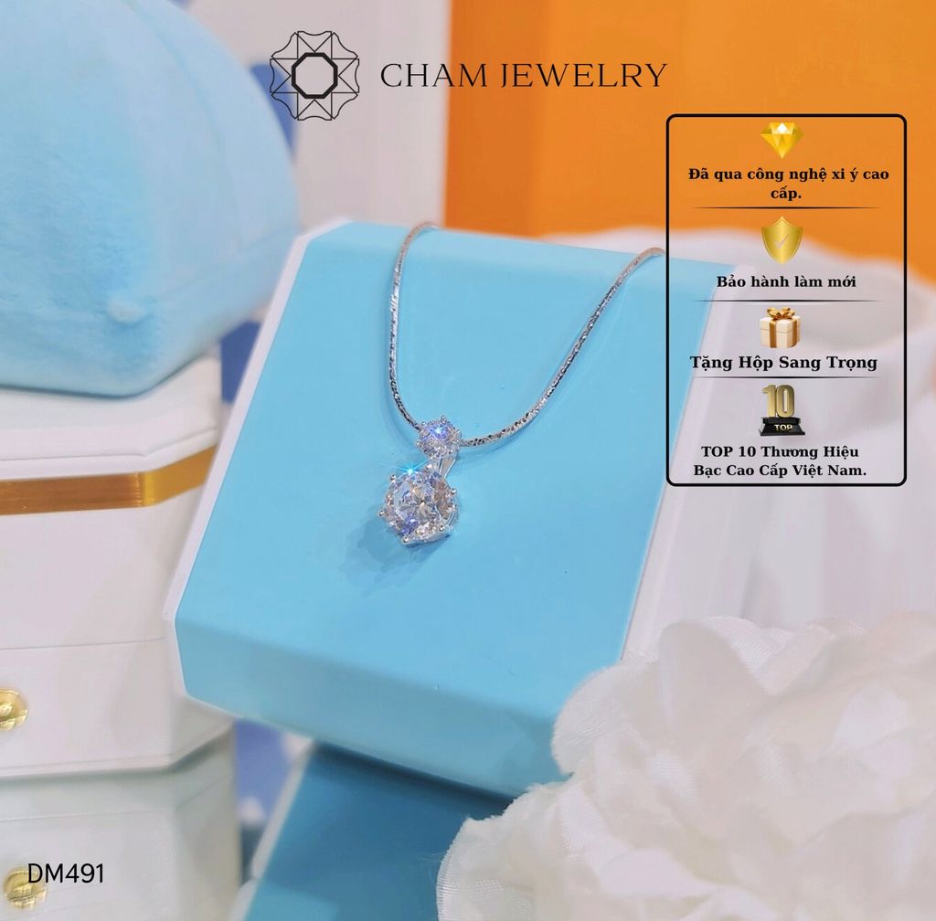 Dây Chuyền MK491-DK97 45cm CHAM JEWELRY, Chủ 8.0mm.
