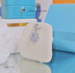 Mặt Dây Chuyền MK559 CHAM JEWELRY, Xoàn Hoa Tia Chủ 6.5mm.