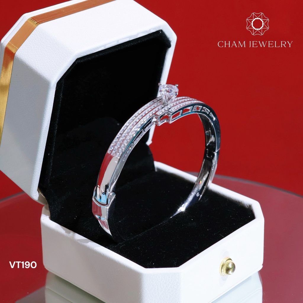 Vòng Tay VT190 CHAM JEWELRY, Chủ  6.5mm (Barcode CV1901)