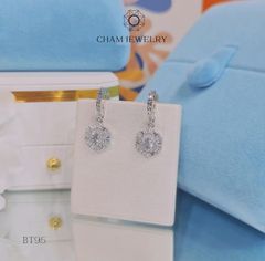Hoa Tai BT95 CHAM JEWELRY , Chủ 4.5mm (Barcode TBT743).
