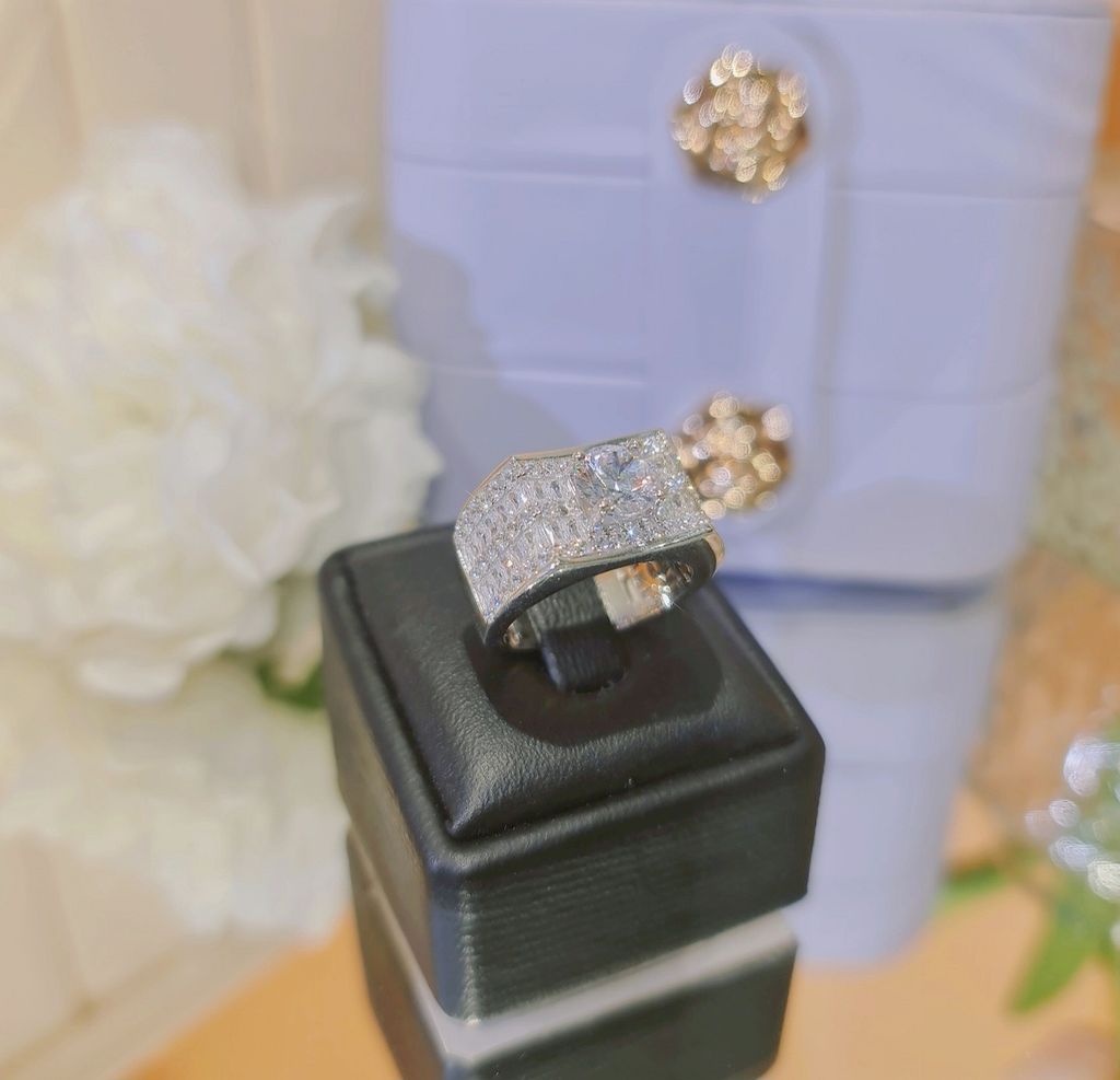 Nhẫn Nam NA07 CHAM JEWELRY, Chủ 7.0mm.