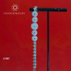 Lắc Tay LT267 CHAM JEWELRY, Lắc Xoàn Tròn Chủ 6.0mm (Barcode TLT1248).