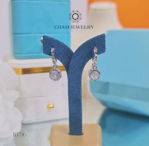 Hoa Tai CHAM JEWELRY BT56, Chủ 8.0mm (Barcode TBT0606).