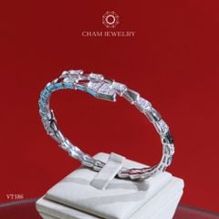 Vòng Tay VT186 CHAM JEWELRY, Vòng Rắn Bản 3.5mm (Barcode CV6880).
