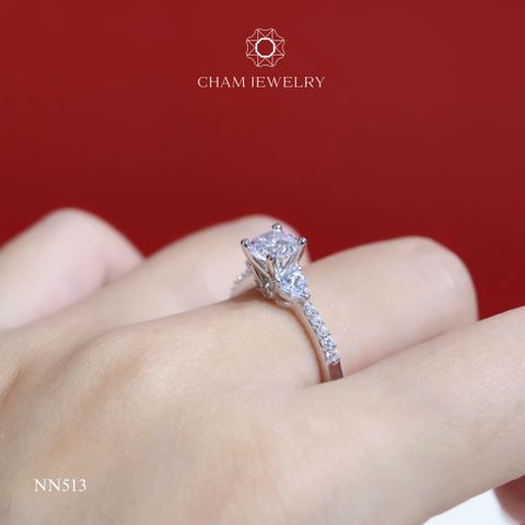 Nhẫn Nữ NN513 CHAM JEWELRY, Chủ 6.0mm (Barcode C3DN467).