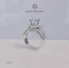 Nhẫn CHAM JEWELRY NN53, HaLo Tròn Newzealand 7mm (Barcode TNN0906).