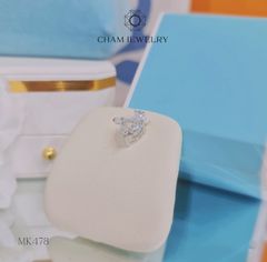 Mặt Dây Chuyền MK478 CHAM JEWELRY, Chủ 8.0mm Trái Tim Đá Nam Phi (Barcode TMX284).