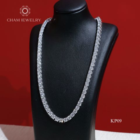 Dây Chuyền KP09 CHAM JEWELRY, Full Đá 3.0mm (Barcode TDK5-TDK4-TDK6-TDK19).