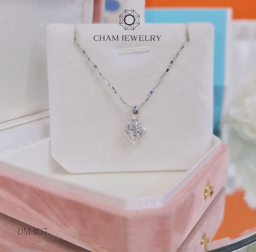 Dây Và Mặt MK407-DK61 45cm CHAM JEWELRY, Mặt Kim Cương.