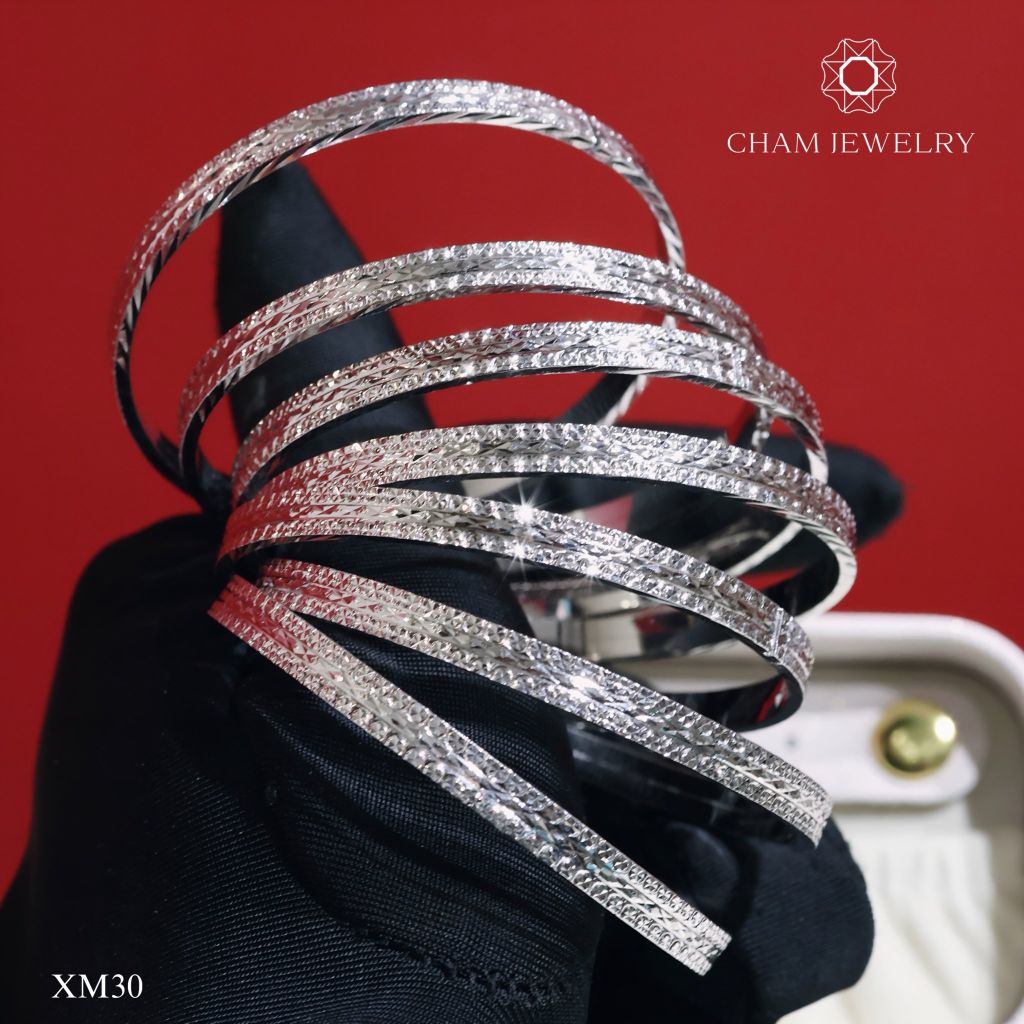 Vòng Tay XM30 CHAM JEWELRY, Bản 4.5mm (Barcode TXC114).