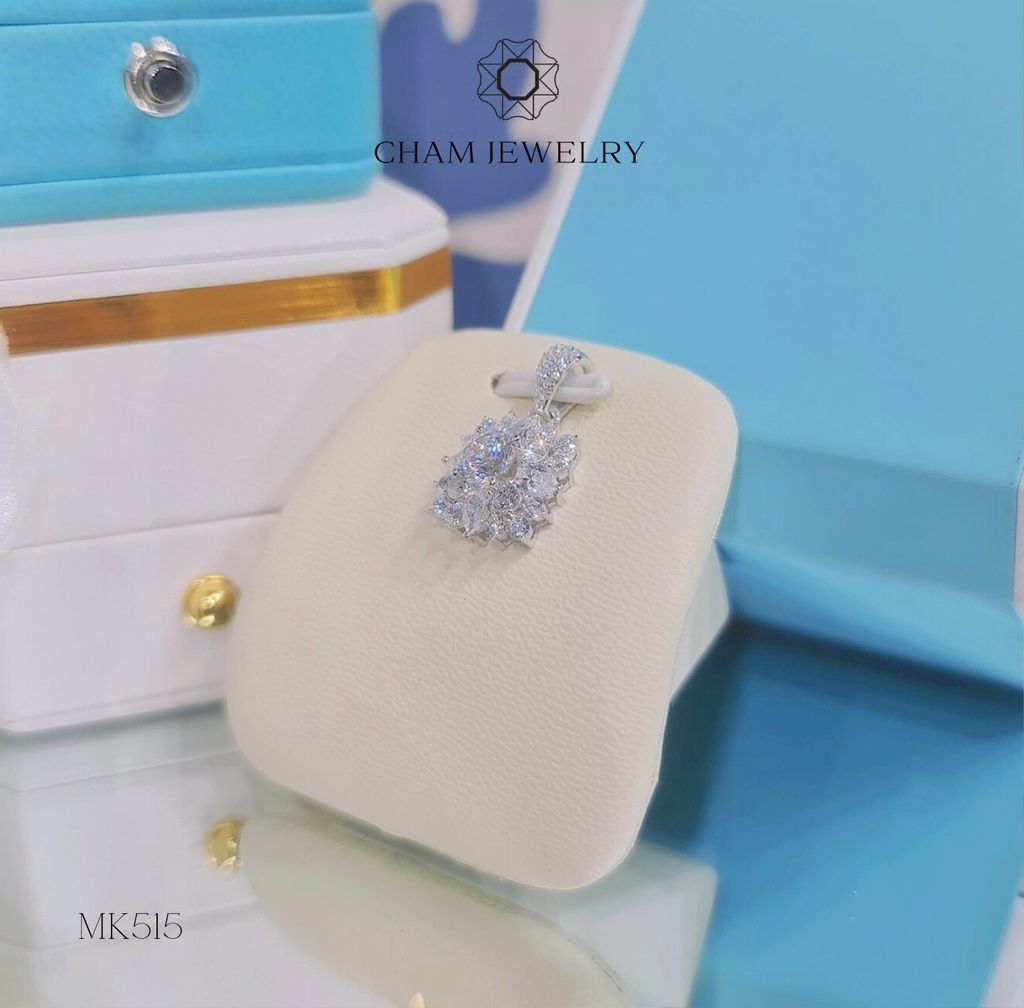 Mặt Dây Chuyền MK515 CHAM JEWELRY, Chủ 5.5mm (Barcode TMA1567).