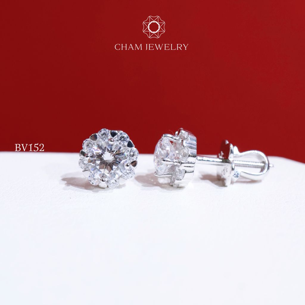 Hoa Tai BV152 CHAM JEWELRY, Chủ 5.0mm (Barcode TBV28).