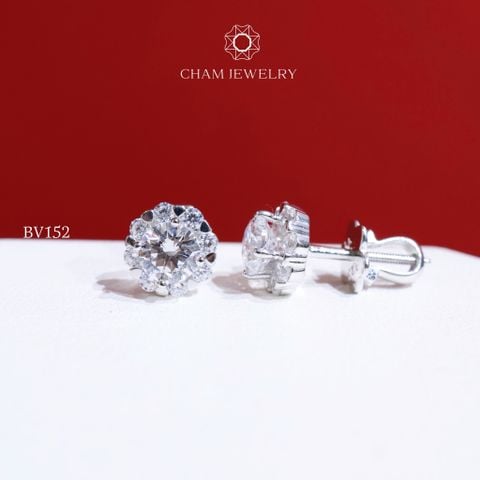 Hoa Tai BV152 CHAM JEWELRY, Chủ 5.0mm (Barcode TBV28).