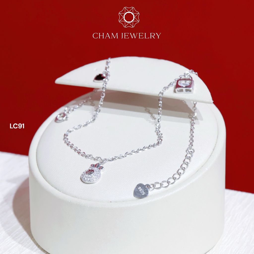 Lắc Chân LC91 CHAM JEWELRY, Lắc Túi Tiền Free Size (Barcode TLC460).