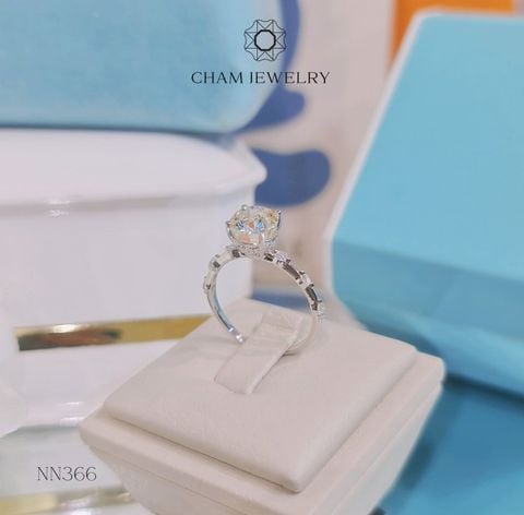 Nhẫn NN366 CHAM JEWELRY, Chủ 7.0mm Đá Nam Phi Cao Cấp (Barcode TNN1250).