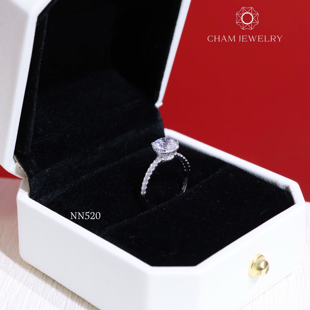 Nhẫn Nữ NN520 CHAM JEWELRY, Chủ 6.0mm (Barcode TNN1479).