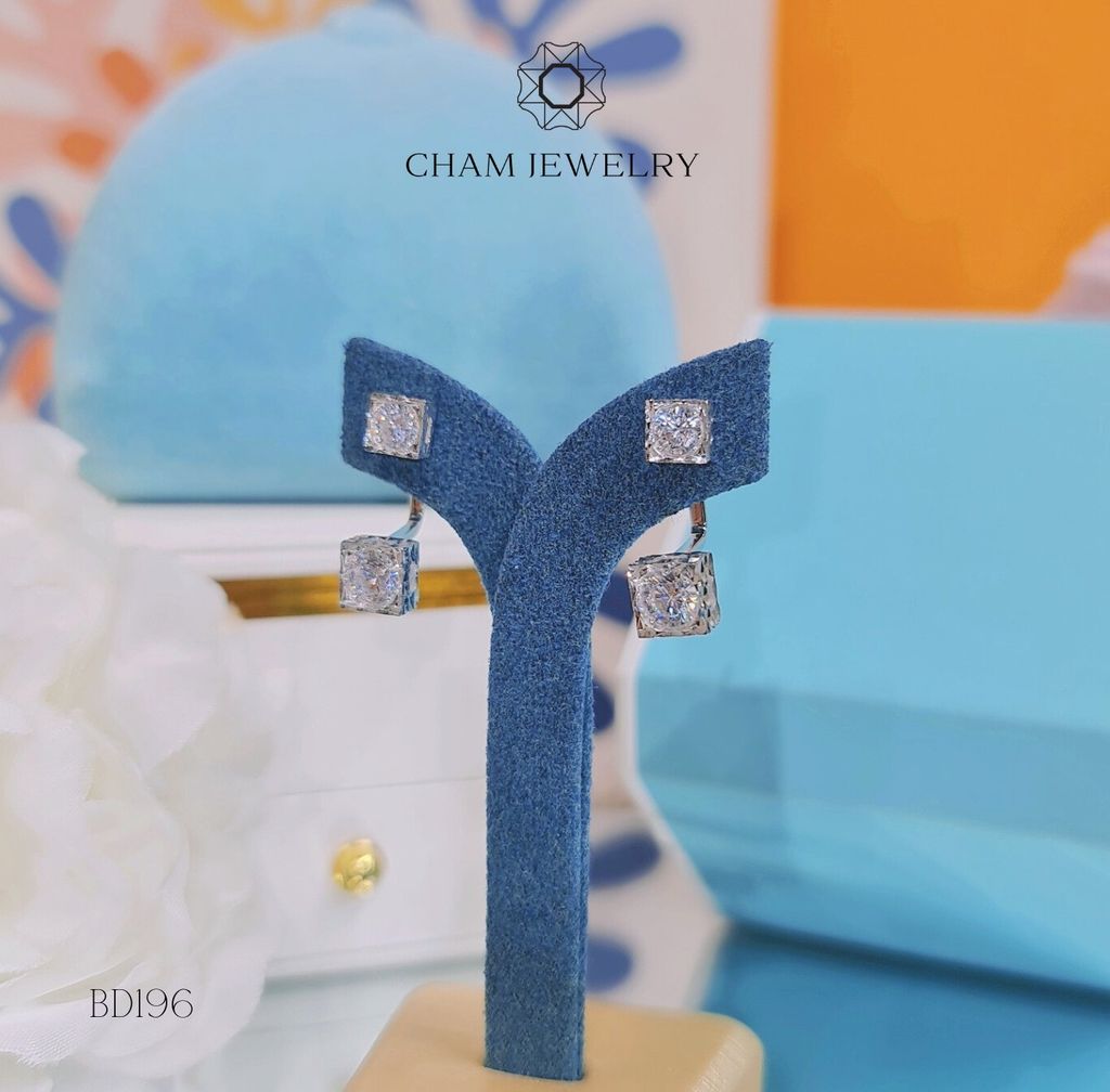 Hoa Tai CHAM JEWELRY BD196, Chủ 5.0mm (Barcode TBVT12).