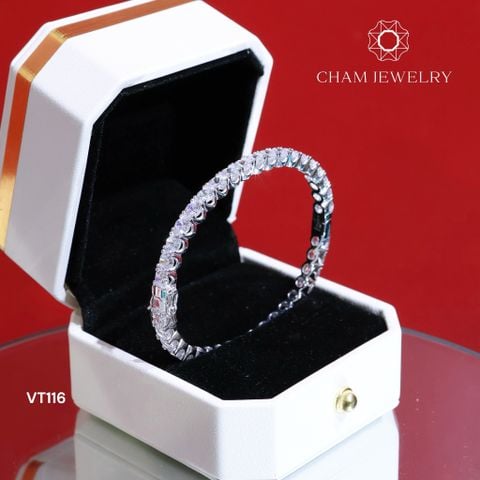 Vòng Tay CHAM JEWELRY VT116, Full Đá 4mm ( Barcode TV159).