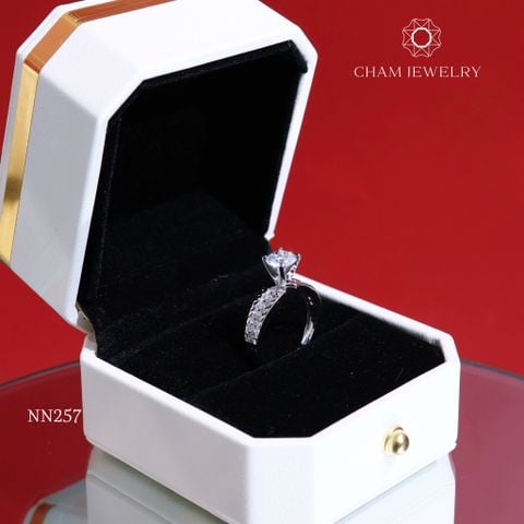 Nhẫn CHAM JEWELRY NN257, Chủ 6.0mm (Barcode TNN1021).