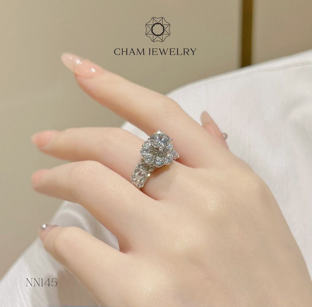 Nhẫn NN145 CHAM JEWELRY, Chủ 7.0mm (Barcode TNN811)
