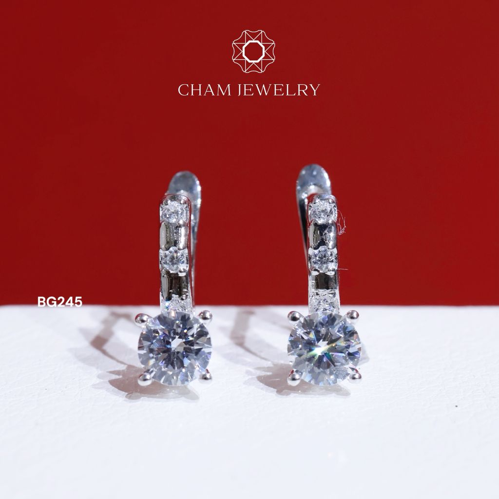 Hoa Tai BG245 CHAM JEWELRY, Chủ 5.0mm (Barcode TVB305B).