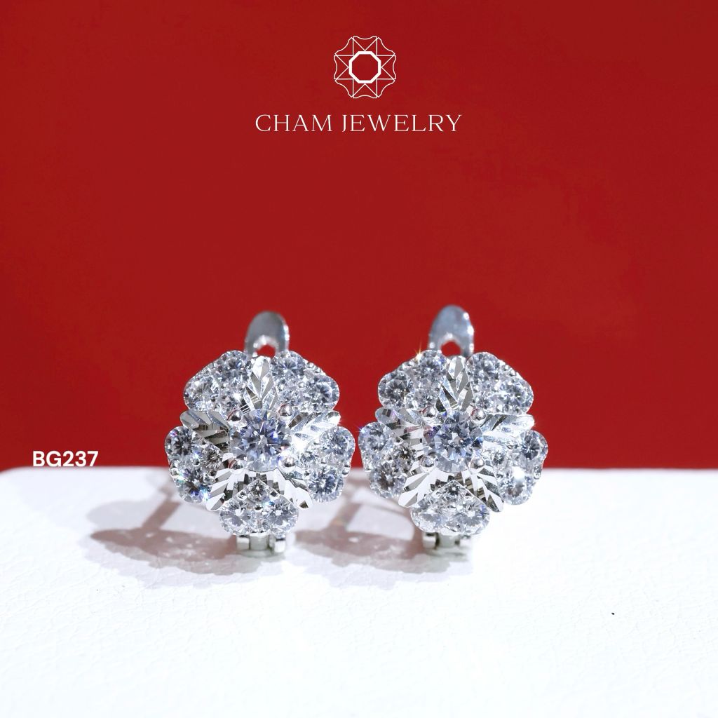 Hoa Tai CHAM JEWELRY BG237, Chủ 3.0mm (Barcode TBG866).