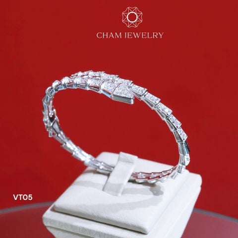 Vòng Tay VT05 CHAM JEWELRY, Vòng Rắn Full Đá Cao Cấp (Barcode TV72 - CV6391).
