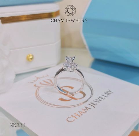Nhẫn NN334 CHAM JEWELRY, Nhẫn Hoa Tia Chủ 5.5mm ( Barcode TNN1263).