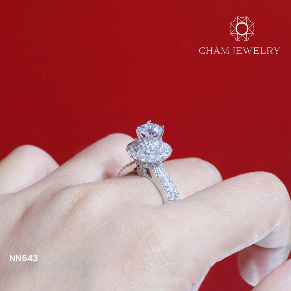 Nhẫn Nữ NN543 CHAM JEWELRY, Chủ 6.0mm (Barcode TNN1469).